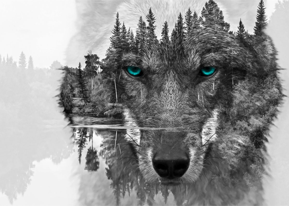 'Wolf' Poster by dmc 696 | Displate