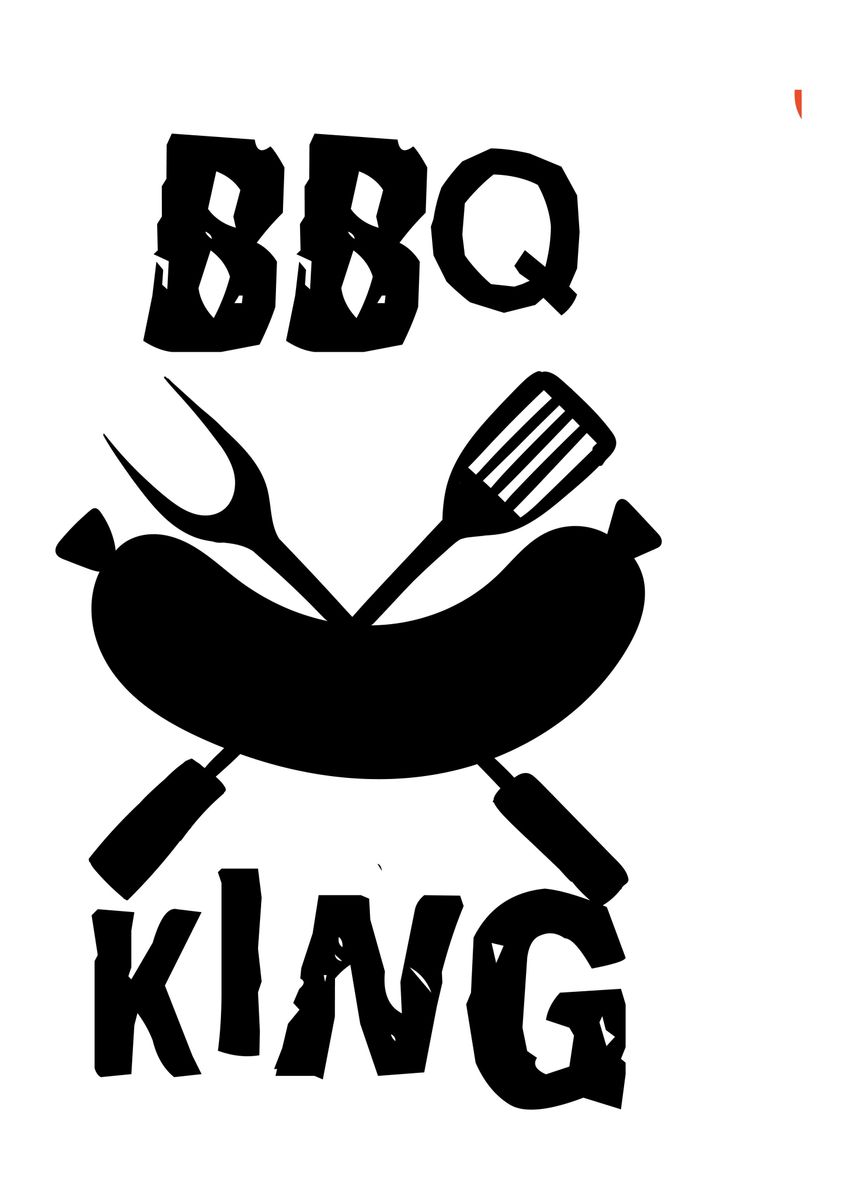 'BBQ King' Poster by DanielSaverio De Simone Displate