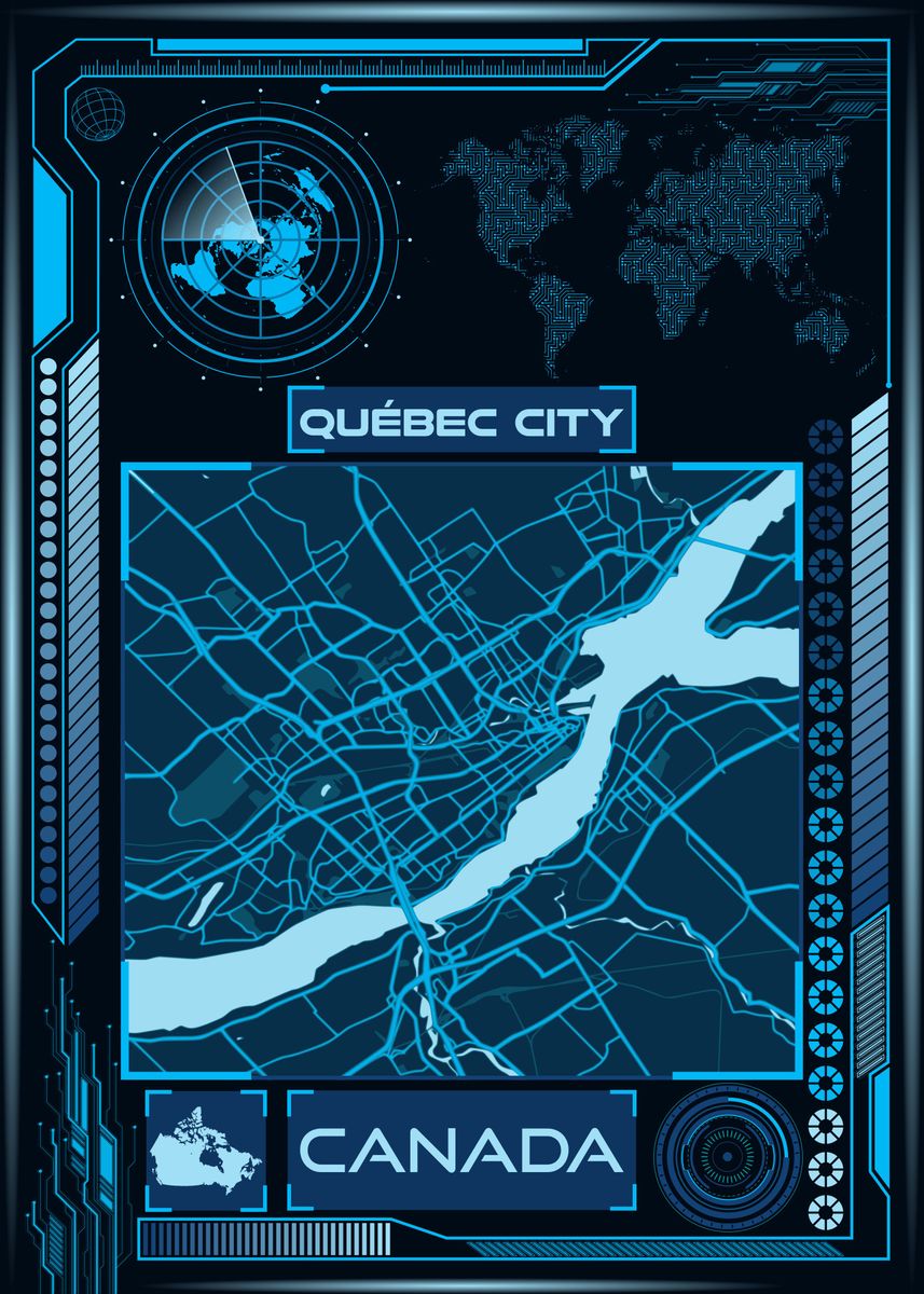 QUEBEC CITY MAP CANADA Poster By Artistic Paradigms Displate   D9f336698d42af80fe87635fa520b235 Ee730363cae6aa53b80678d7bbe2f39b 