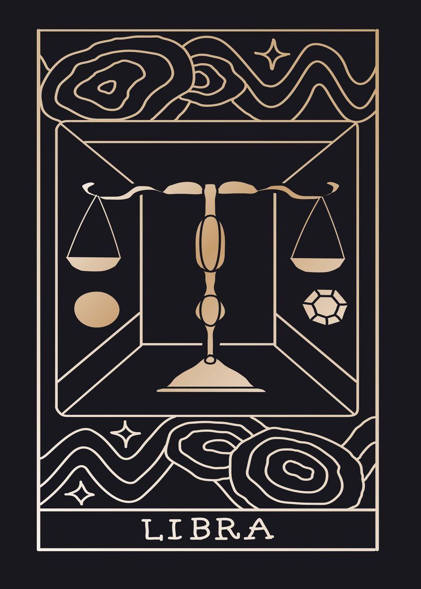 'LIBRA' Poster by Lardis Art | Displate