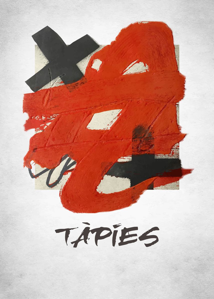 Antoni Tapies Poster By Bo Kev Displate   D7808680300f5aca4af593a5f7c0f6c4 090d80309f7047fe33d36eae9aaba04f 