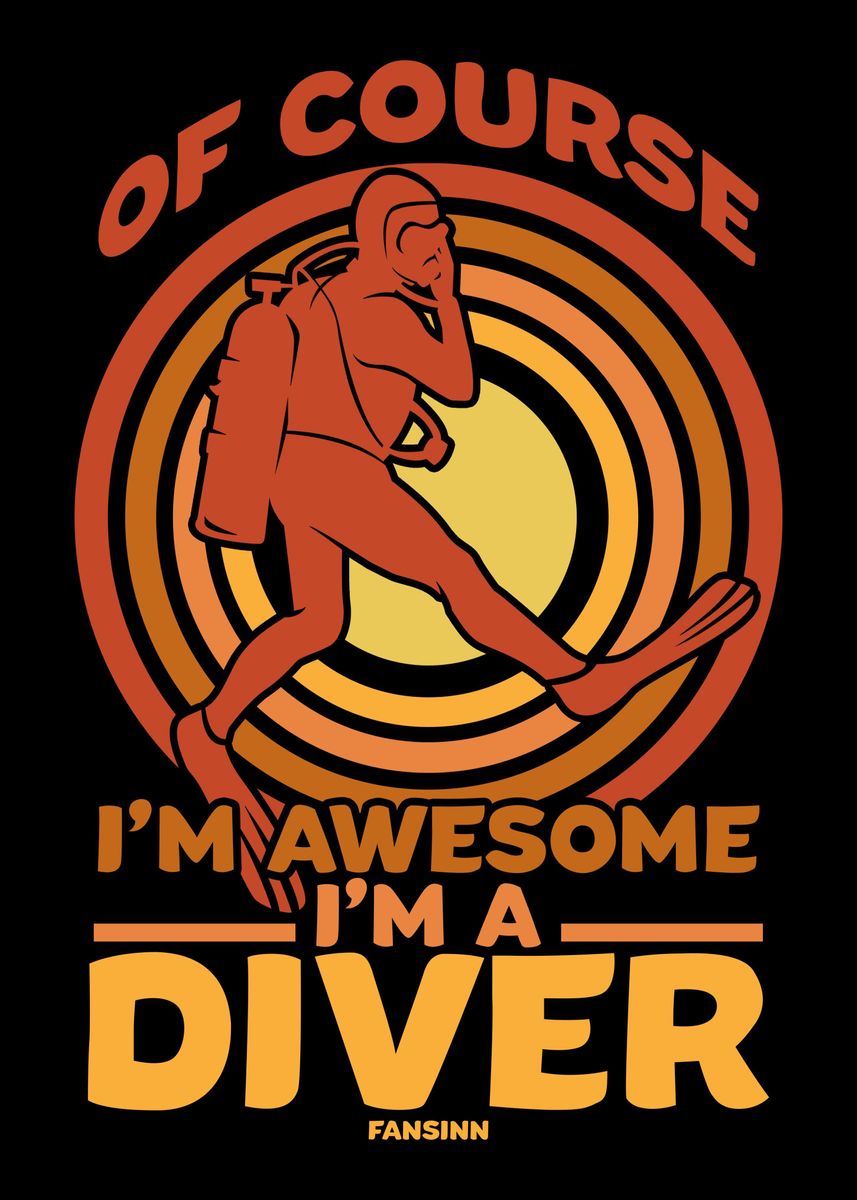 'Of Course Im Awesome Im ' Poster, picture, metal print, paint by 'Of Course Im Awesome Im ' Poster, picture, metal print, paint by