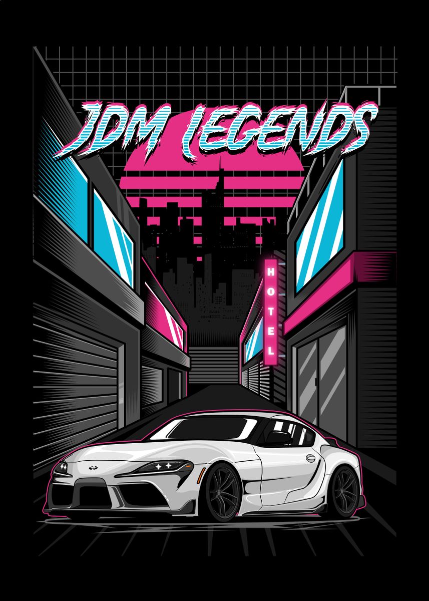 'supra mk5 jdm legends' Poster, picture, metal print, paint by wellyans ...