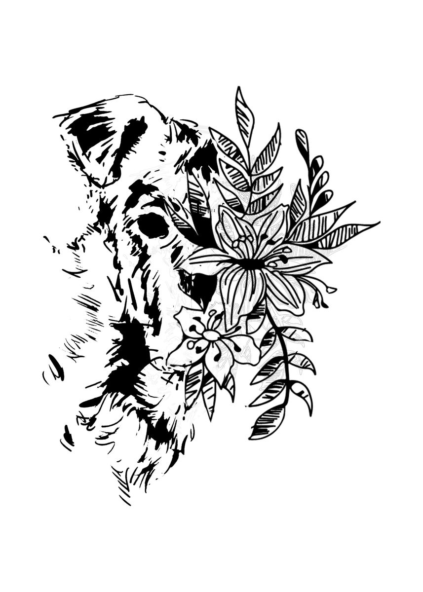 'Dog Rose' Poster, picture, metal print, paint by DanielSaverio De ...
