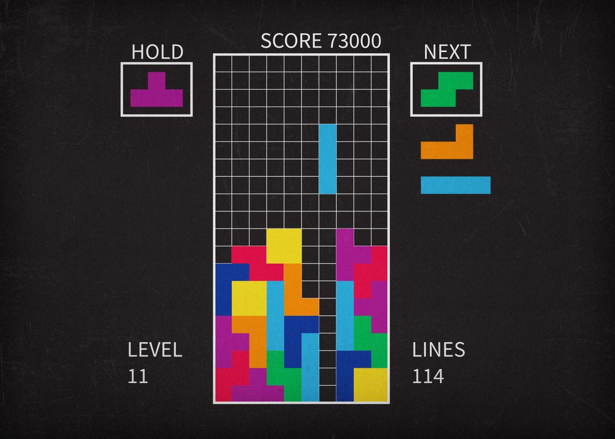 Tetris™ Gameplay' Poster by Tetris™ | Displate