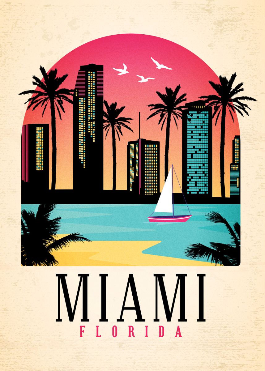 Miami City Poster