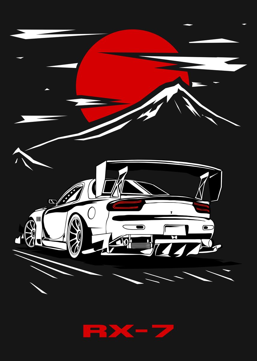 Mazda Rx 7 Poster