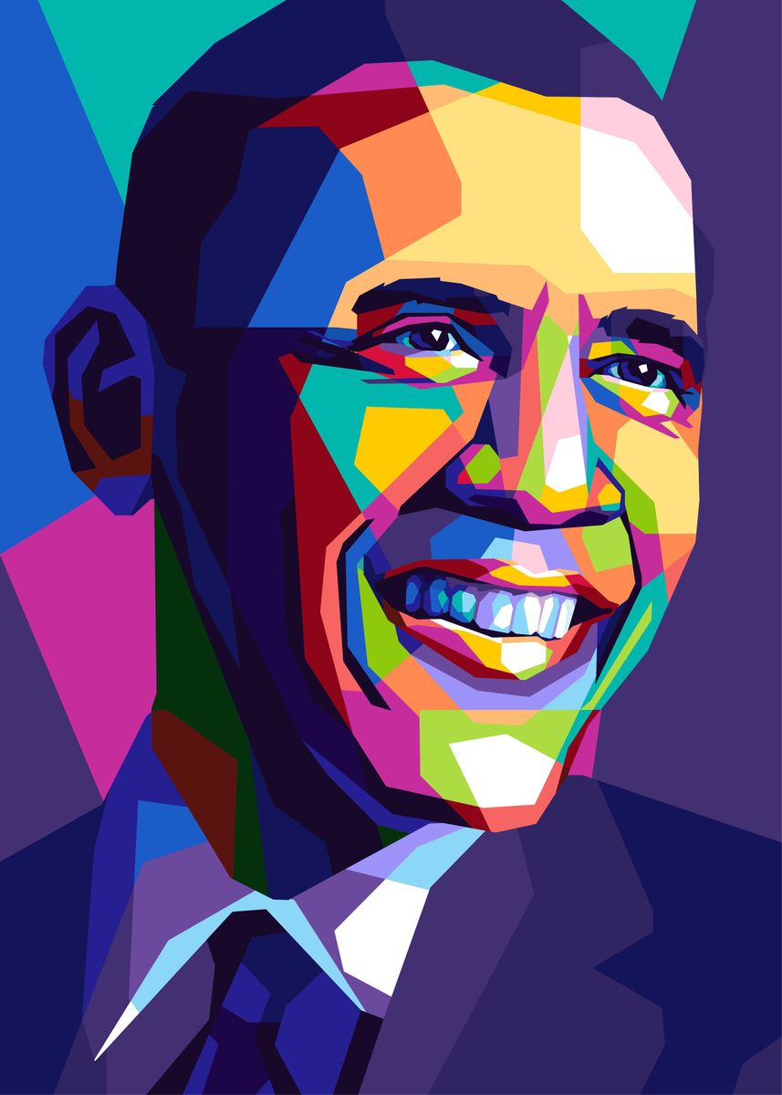 'obama wpap' Poster by Shichiro Ken | Displate