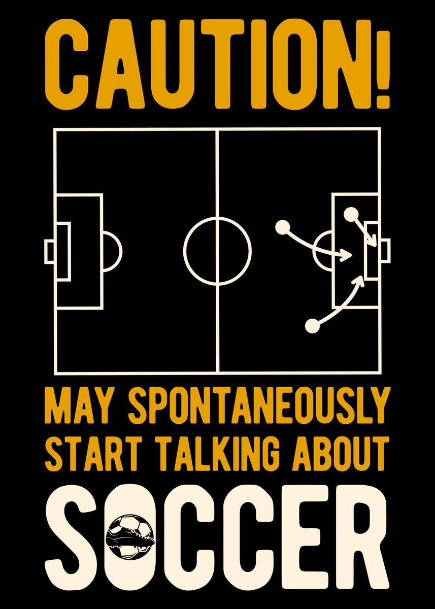 'Funny Soccer' Poster by Visualz Displate