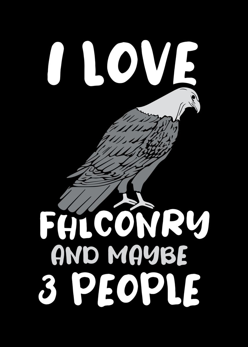 'Falconer Falcon' Poster, picture, metal print, paint by Sebastian ...