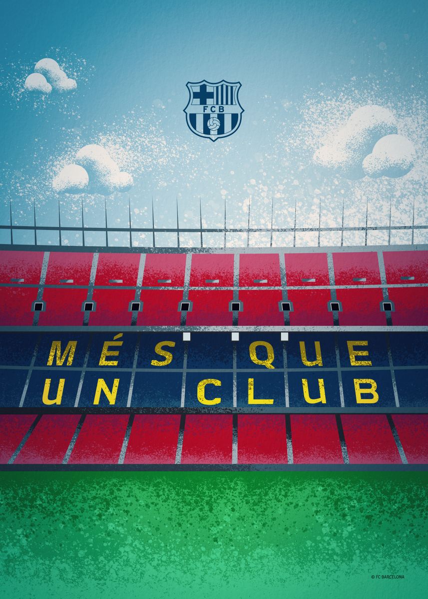 Mes que un Club tribune' Poster by Barça | Displate