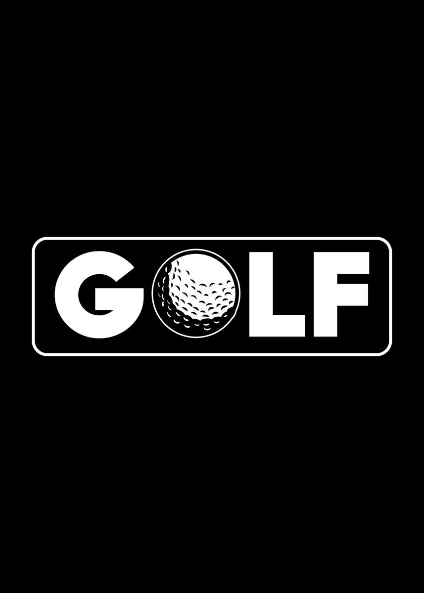 'Golf Ball' Poster, picture, metal print, paint by FunnyGifts | Displate