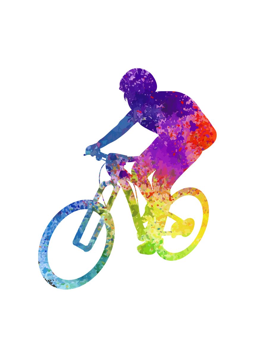 'Bike ' Poster, picture, metal print, paint by Pro Elise | Displate