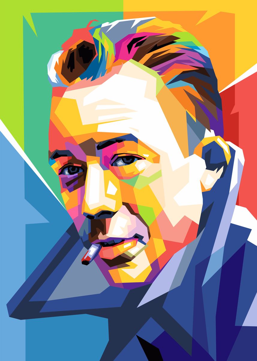 'Albert Camus' Poster, picture, metal print, paint by Sherlock Wijaya ...