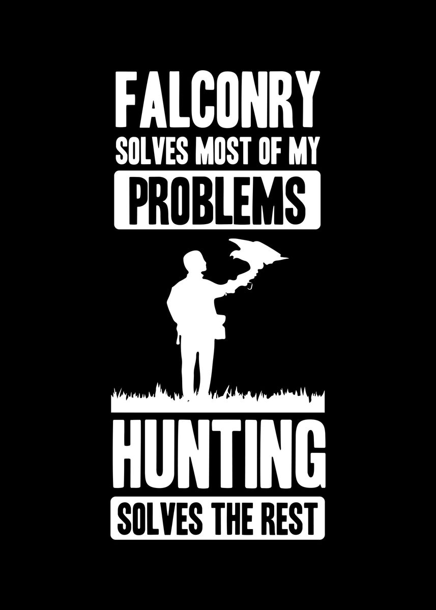 'Falconer Falcon' Poster, picture, metal print, paint by Sebastian ...