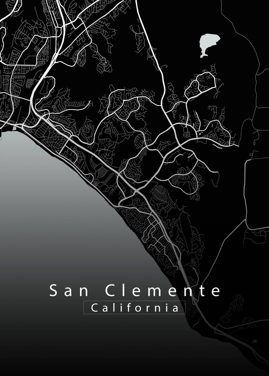 San Clemente City Map Poster By Robin Niemczyk Displate   1a26da42689c868cb1d71d4962be758d A2f718a684d64ac0146130ccd8eebce3 