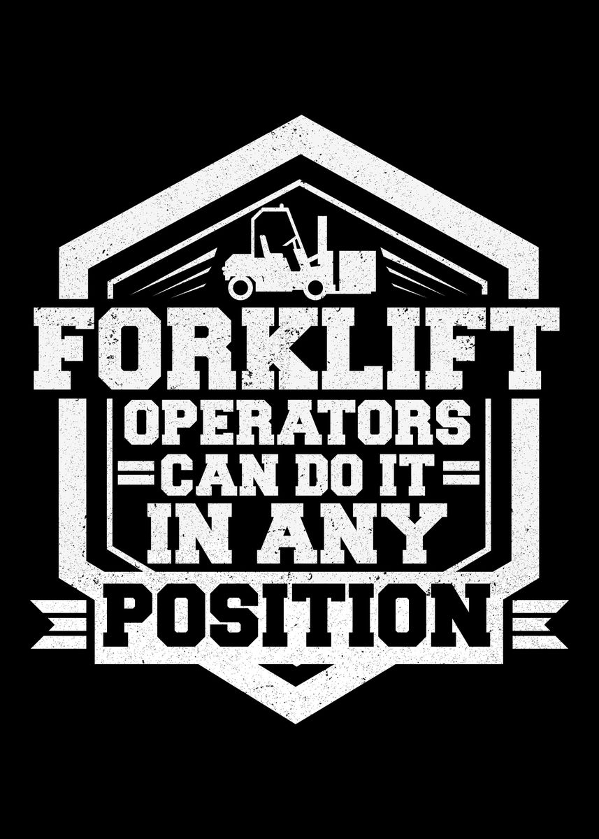 'forklift Driver Operator' Poster, Picture, Metal Print, Paint By 