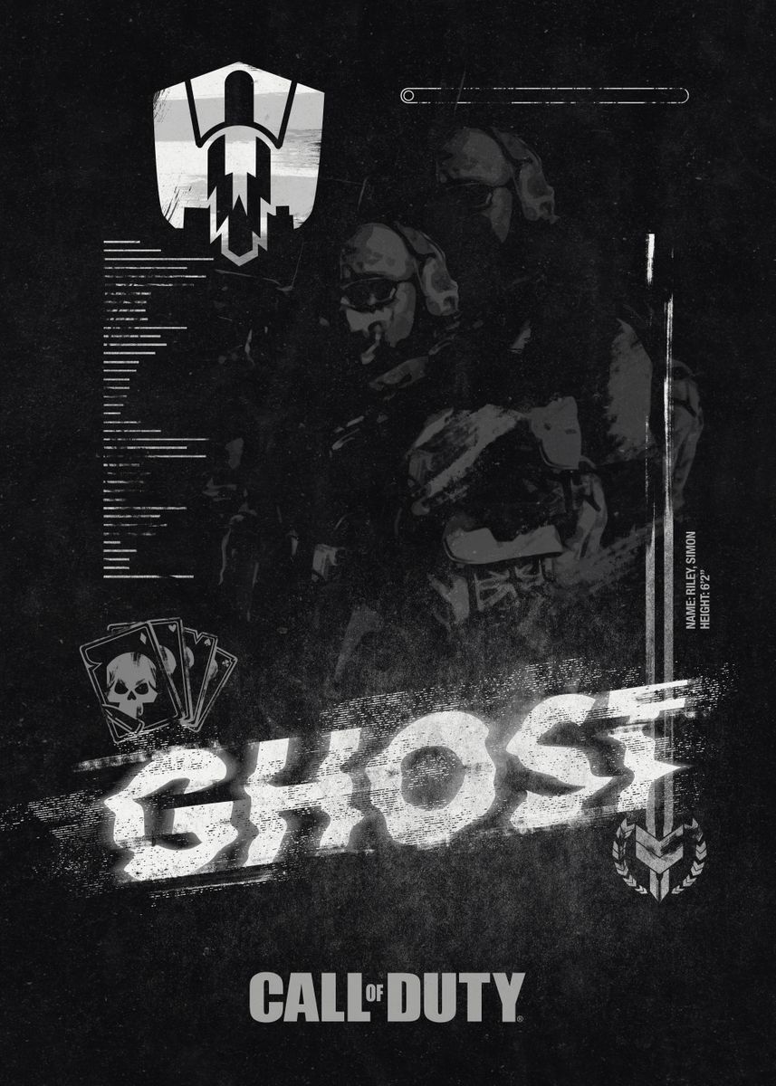 Hot Charcoal COD ghost poster