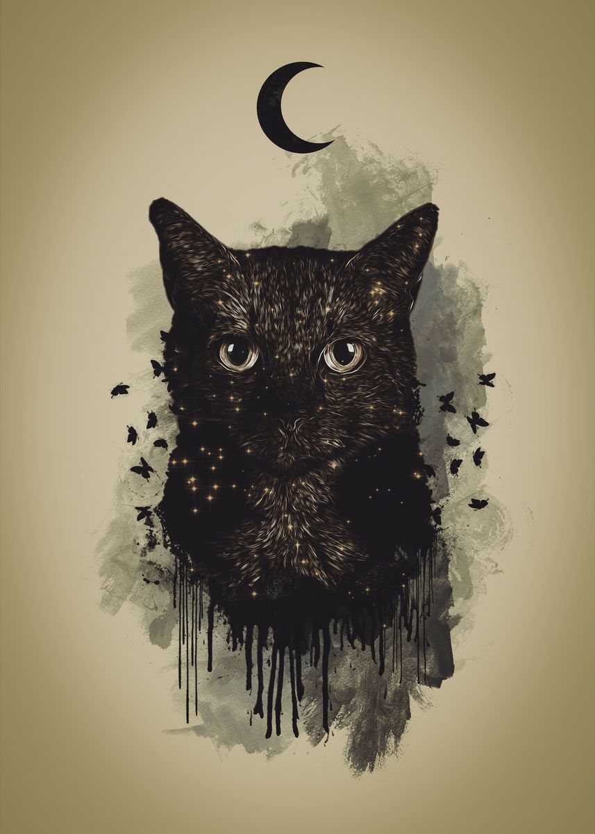 'Black Cat' Poster by AndrejZT | Displate