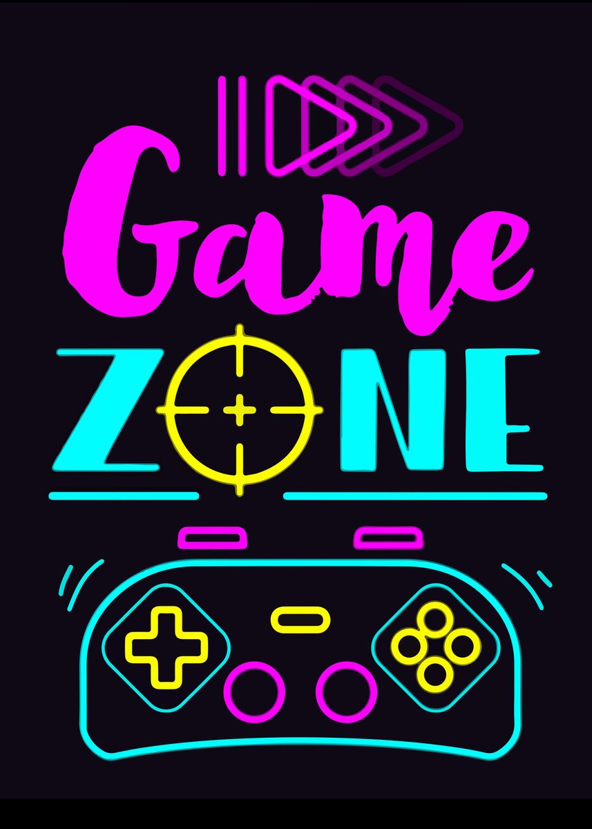 'GAME ZONE' Poster by jaydenjtu Nature | Displate