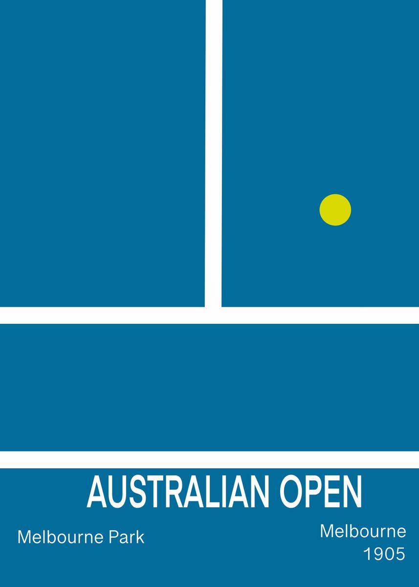 'australian Open' Poster By Karin Studio 