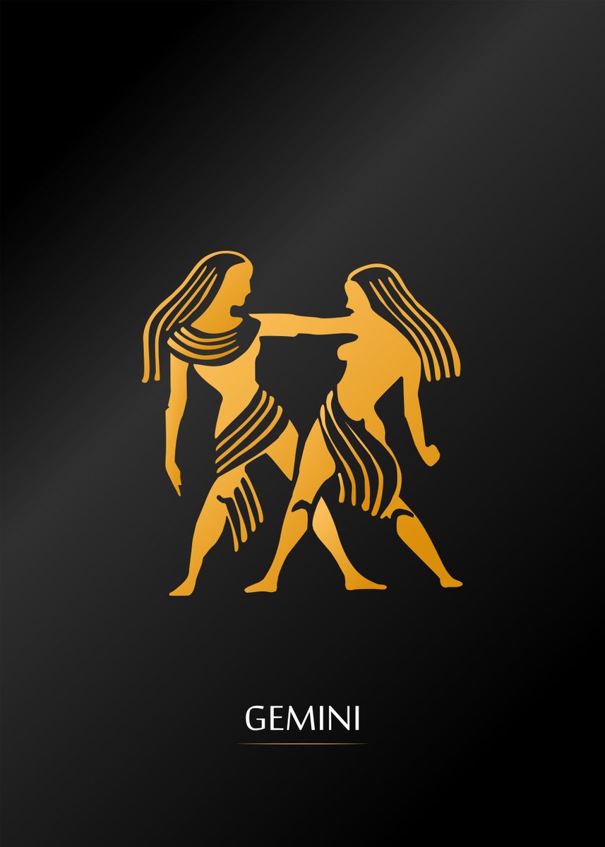 'gemini' Poster, picture, metal print, paint by Top Collection Posters ...