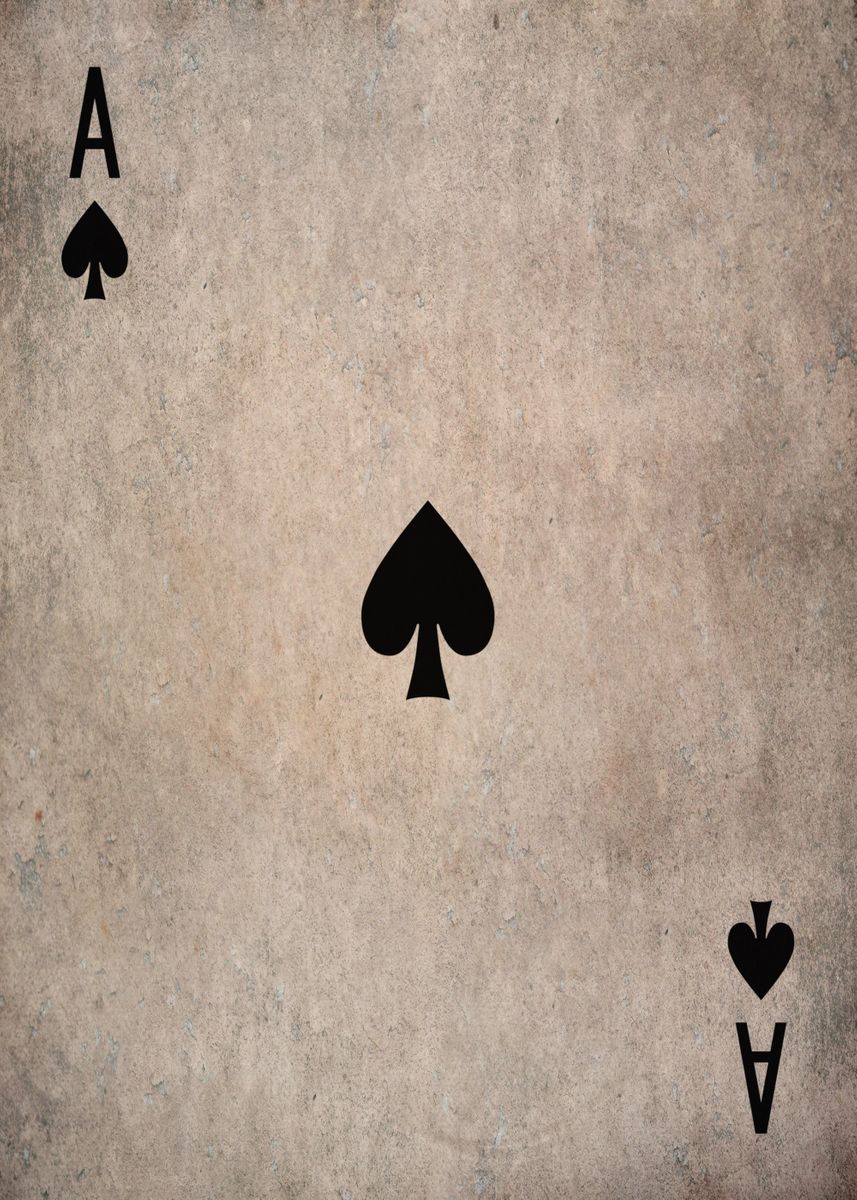 'Ace of Spades' Poster, picture, metal print, paint by XandYart | Displate