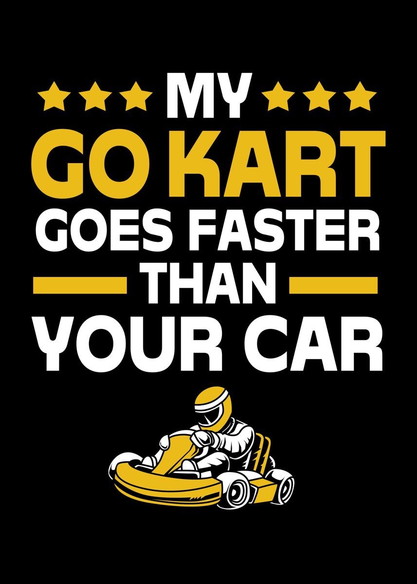 'Funny Go Kart' Poster by FunnyGifts Displate
