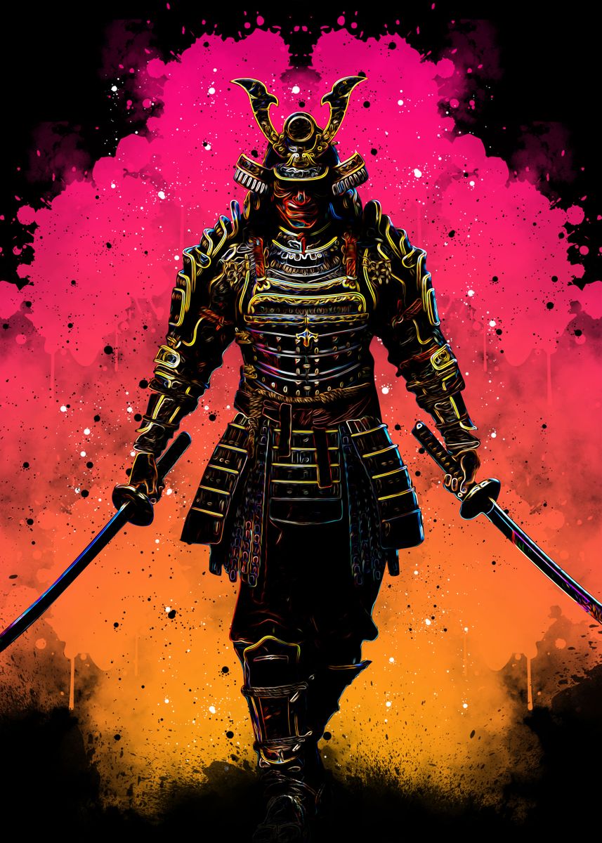 'Samurai Japan ' Poster by San Creative | Displate
