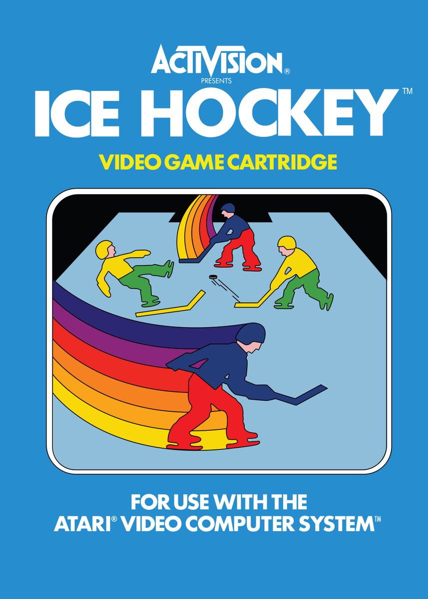 'Ice Hockey' Poster, picture, metal print, paint by Activision Classic