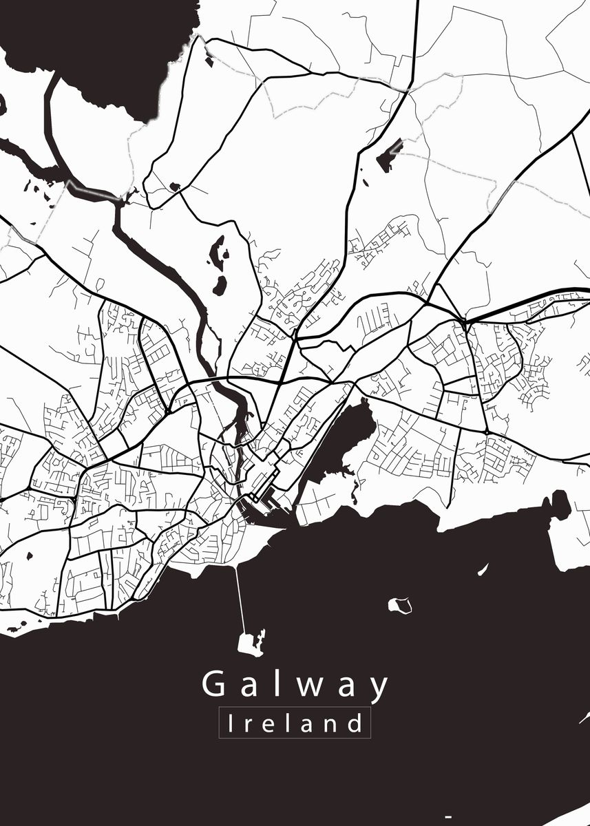 Galway City Map Poster By Robin Niemczyk Displate   8a68bf42e138bbeddcb647098e3637af 2e12e413d699f1f122b0c7451c43ae9d 