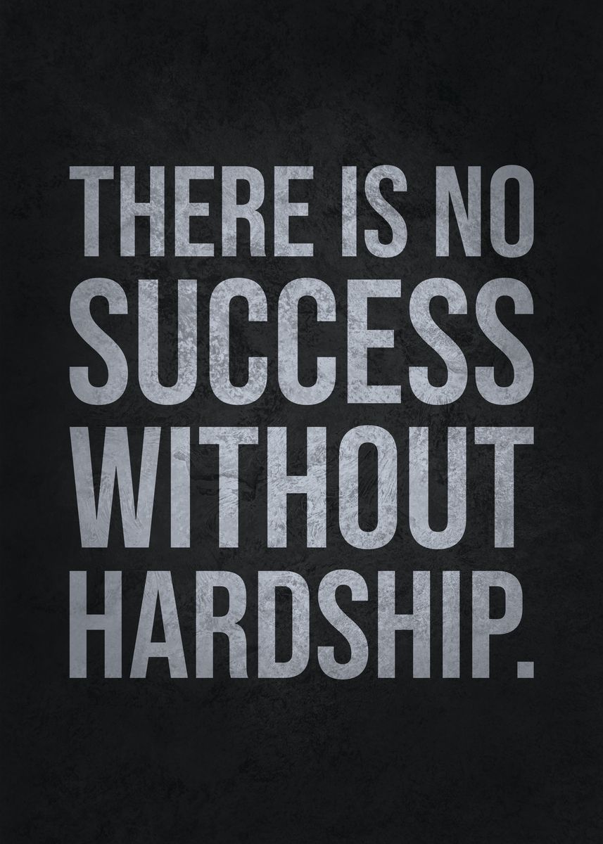 'Success vs Hardship' Poster, picture, metal print, paint by CHAN ...