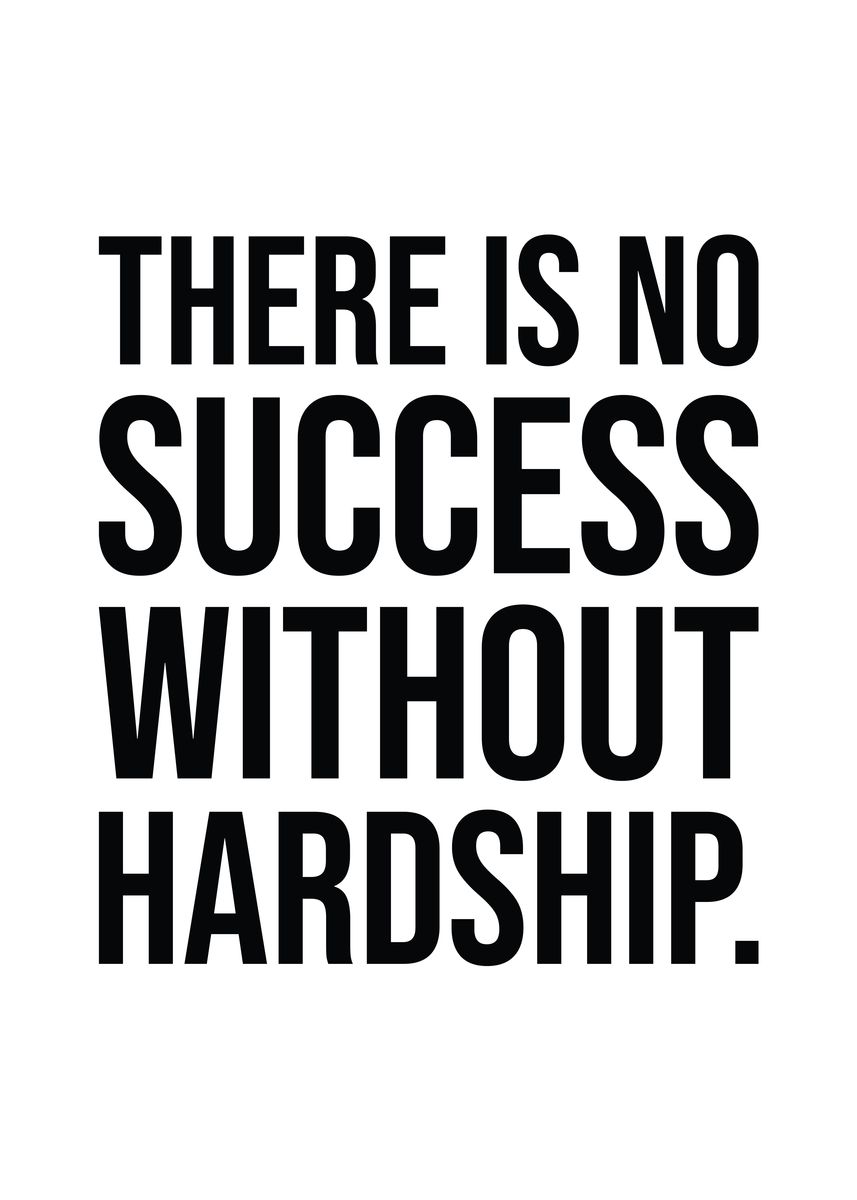 'Success vs Hardship' Poster, picture, metal print, paint by CHAN ...