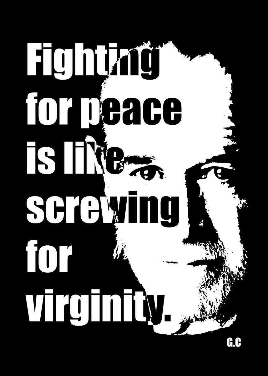 'George carlin quotes' Poster, picture, metal print, paint by Magic ...