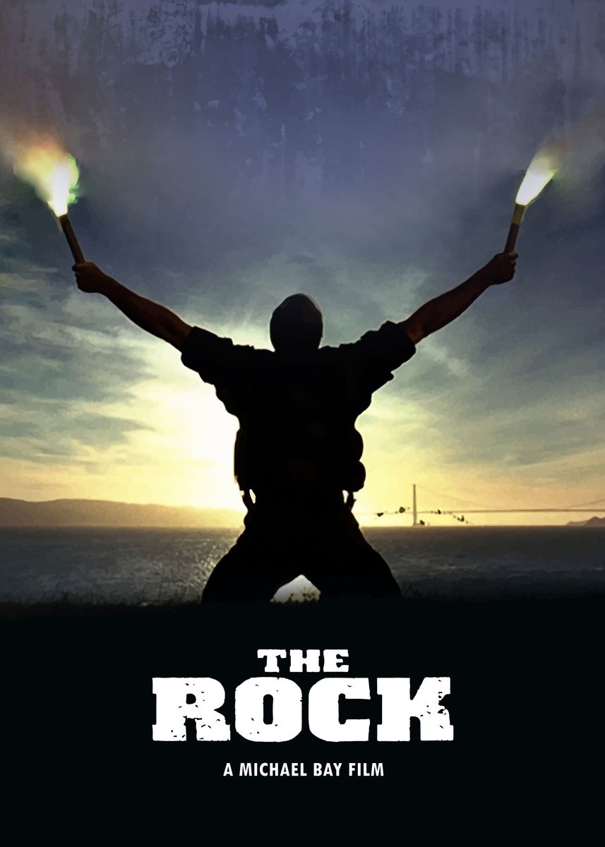 'The Rock' Poster, picture, metal print, paint by Bo Kev | Displate