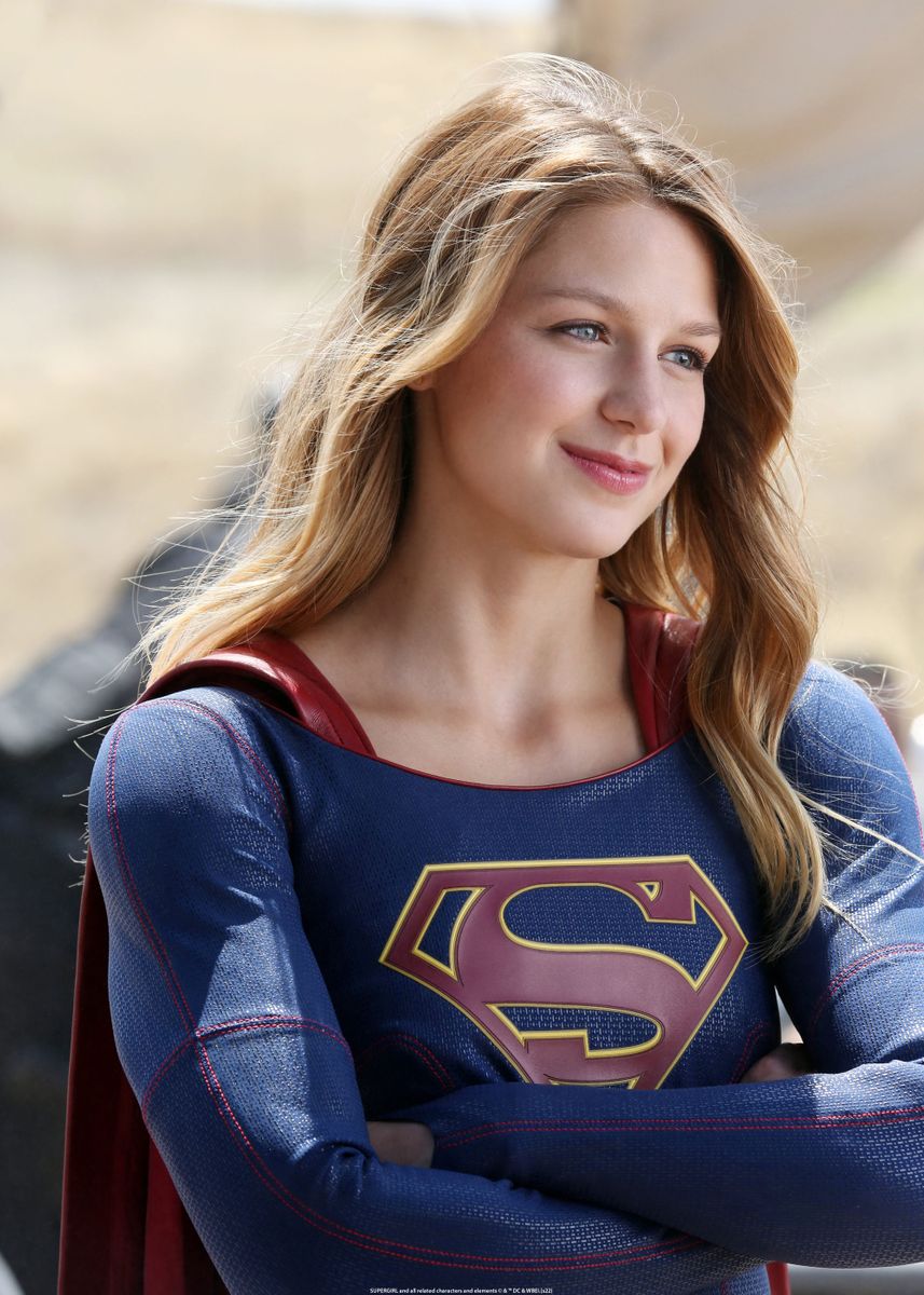'Supergirl smiling' Poster, picture, metal print, paint by DC Comics