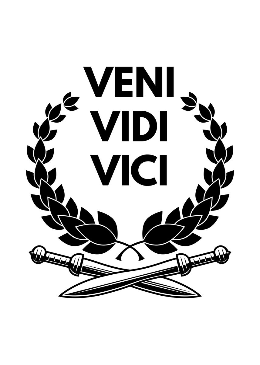 Veni vidi vici' Poster, picture, metal print, paint by Markus