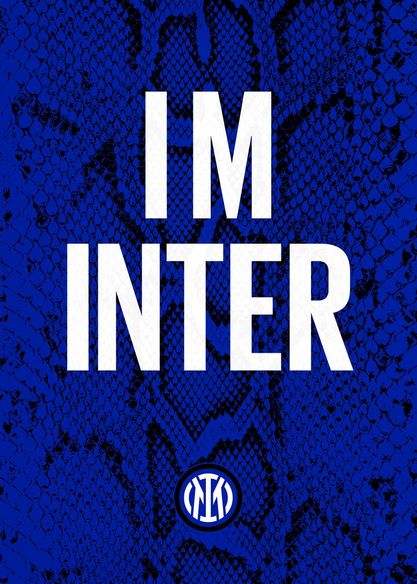 I m Inter' Poster, picture, metal print, paint by Inter Milan