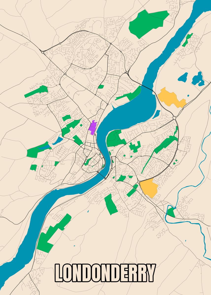 londonderry tourist map