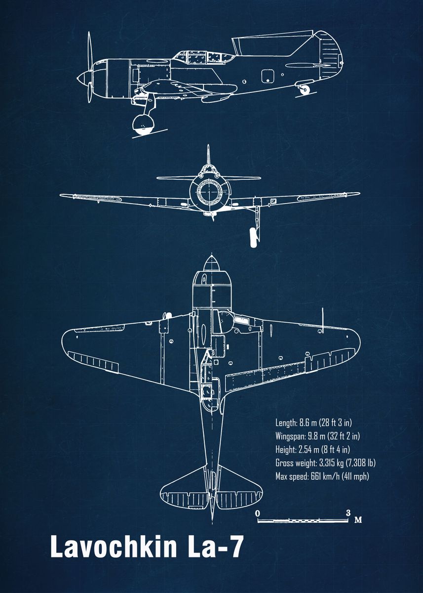 'La 7 Aircraft' Poster, picture, metal print, paint by Flo Rutherford ...