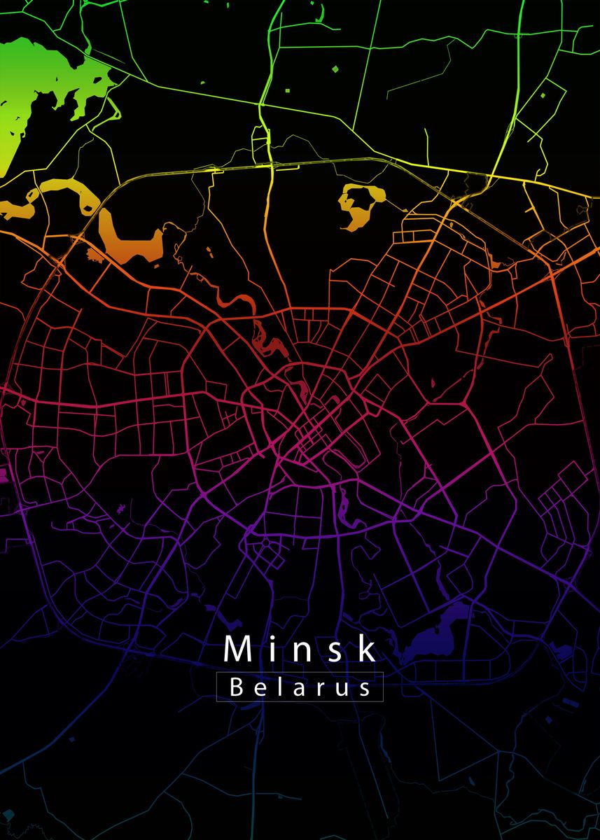 Minsk City Map Poster Picture Metal Print Paint By Mapique Displate   27875929a9fb37c32dcf43e16f6540d3 2cbcaf94fa329abda779e0dd5961d518 