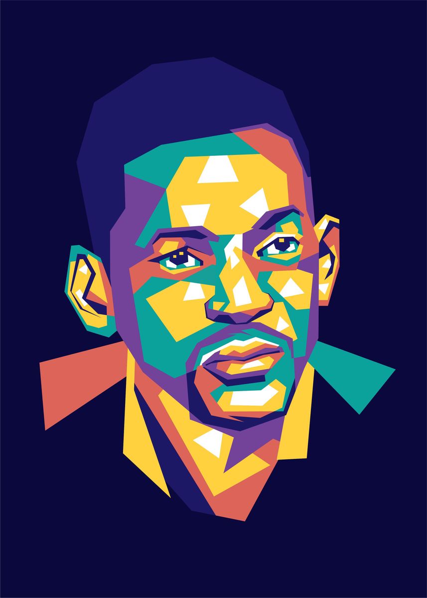 'will smith wpap' Poster, picture, metal print, paint by Saidi Say ...