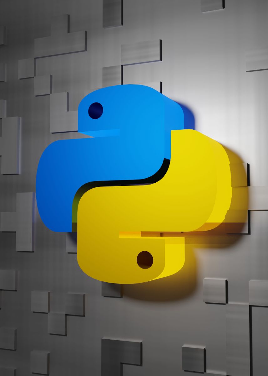 'Python programming code' Poster, picture, metal print, paint by ...