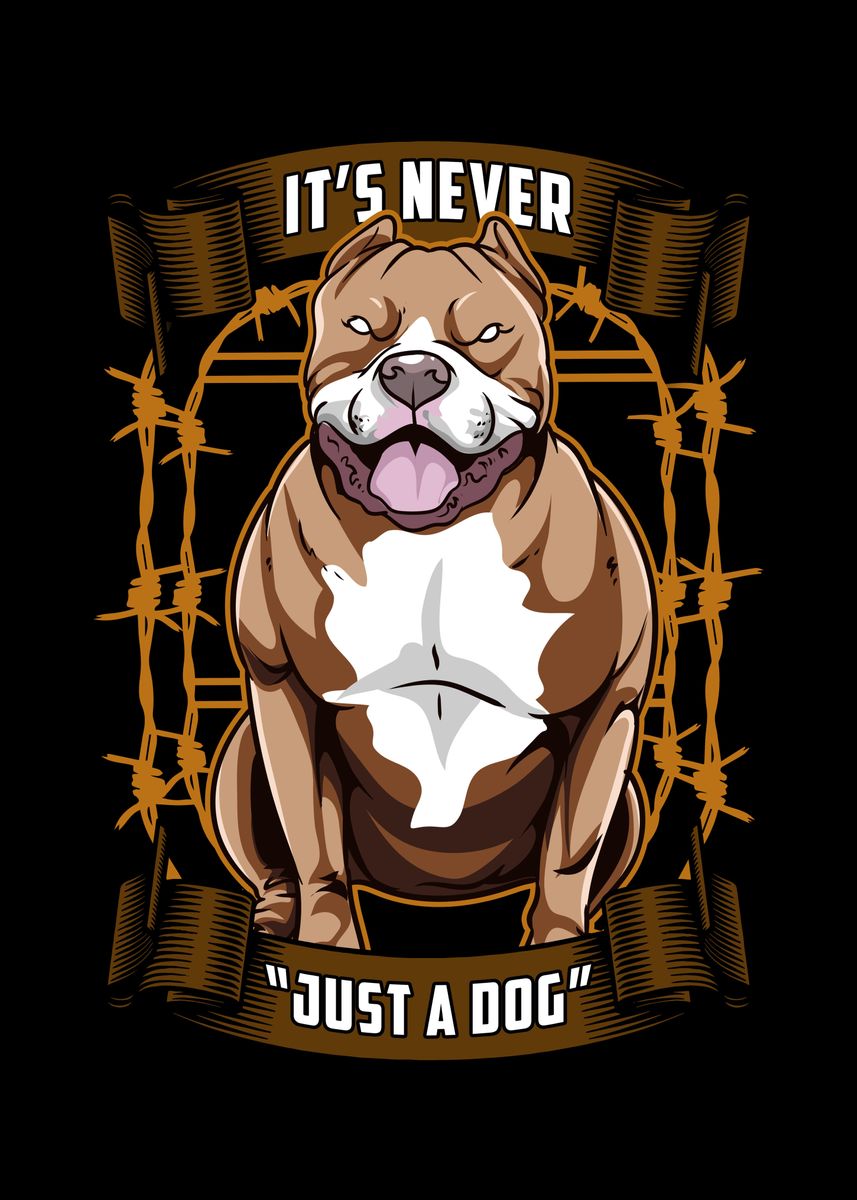 'Its Never Just A Dog' Poster, picture, metal print, paint by Lukes ...