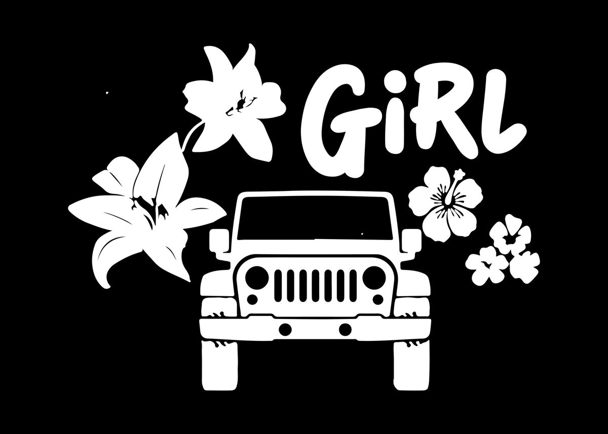'Girl Car' Poster by DanielSaverio De Simone Displate