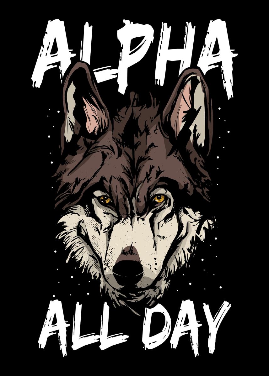 'Wolf Wolves' Poster by BobbyBubble | Displate