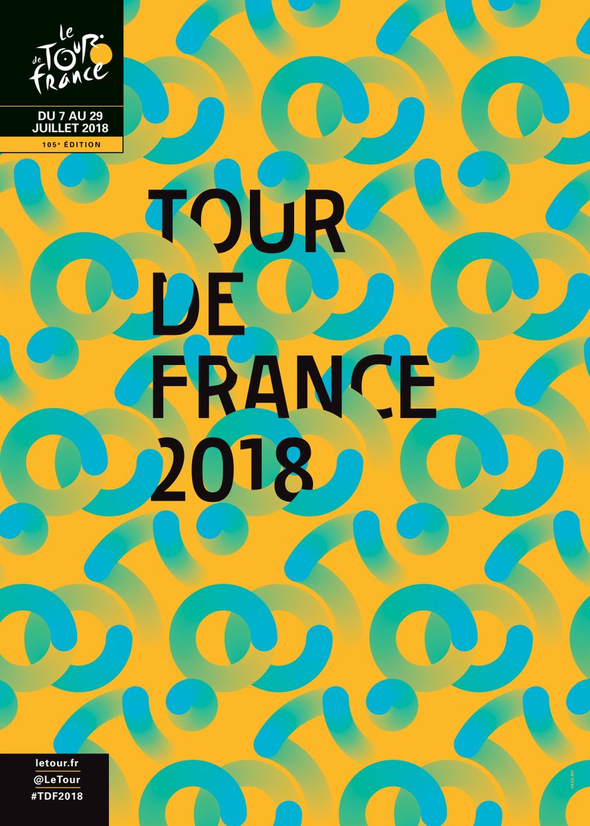 'TdF Official Poster 2018' Poster by Tour de France | Displate