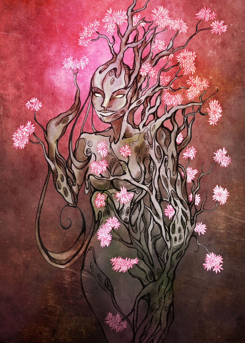 'Lumen Blossoms' Poster, picture, metal print, paint by Alex Kujawa ...