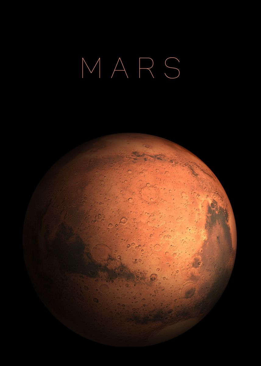 'Mars' Poster, picture, metal print, paint by Artistic Prints | Displate