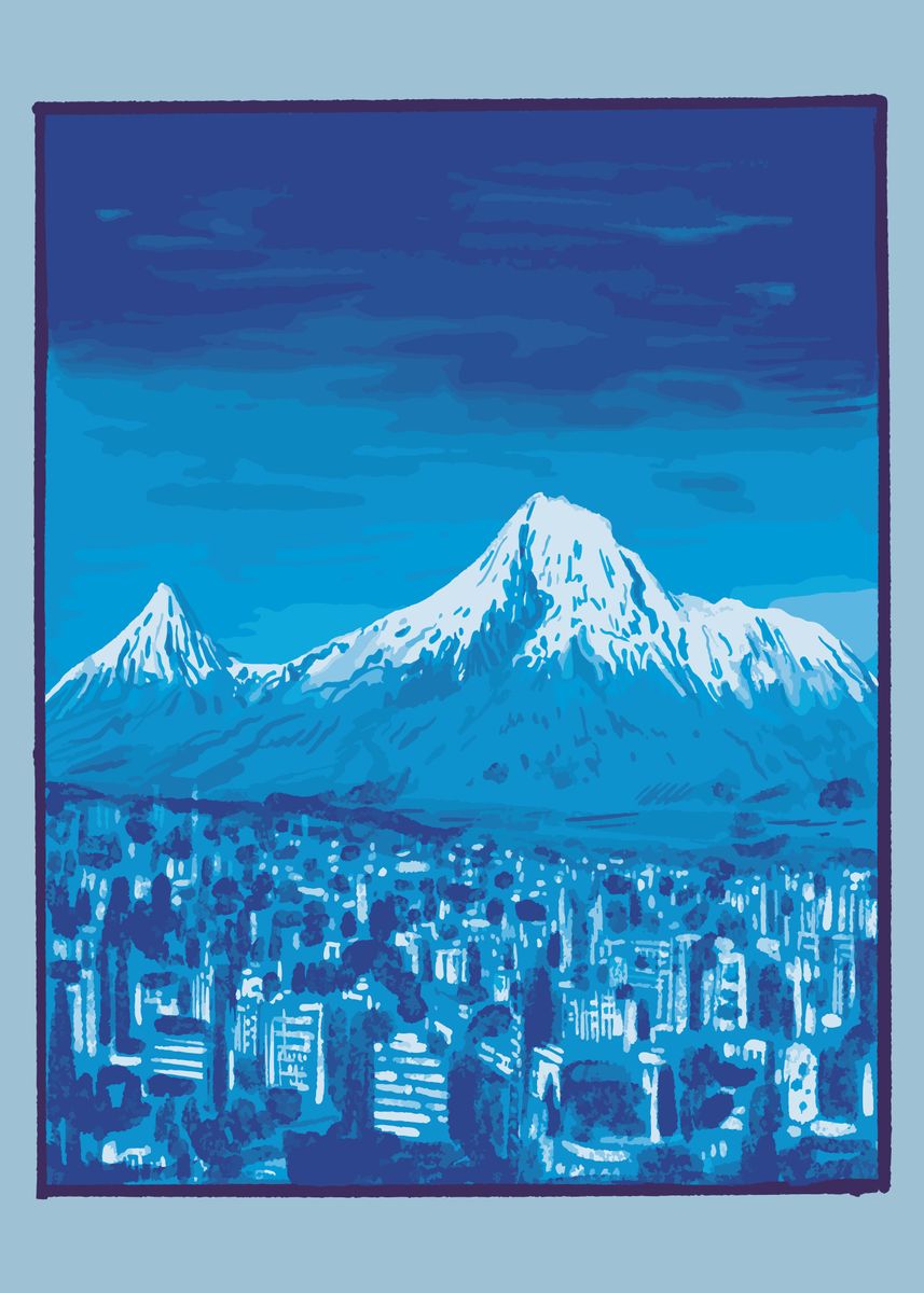 'Mount Ararat' Poster, picture, metal print, paint by Bombdesign | Displate